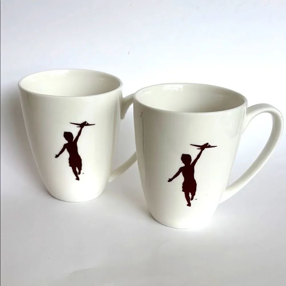 2 Storyville Coffee Company White Coffee Tea Cups